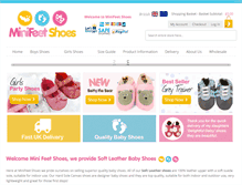Tablet Screenshot of minifeetshoes.com